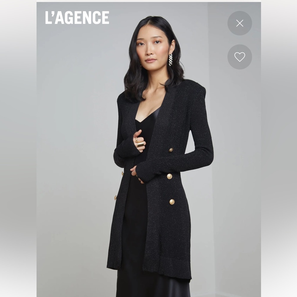 NWT  L'AGENCE Noe Double-Breasted Cardigan